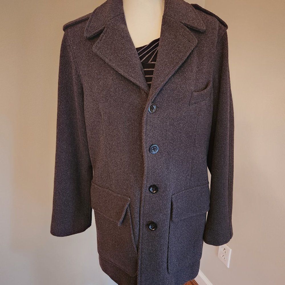 Banana Republic Gray Pea Coat
